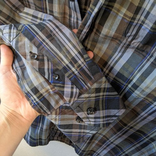 Dukes Plaid Button Down Long Sleeve Men's XL - Bild 6 von 11