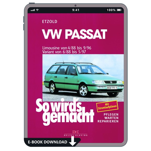 Vw Passat 4 Typ 3A 1993-1997 So Wird's Gemacht Reparaturanleitung E-Book-image