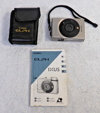 Vintage Canon IXUS ELPH Camera With Leather Case  Manual