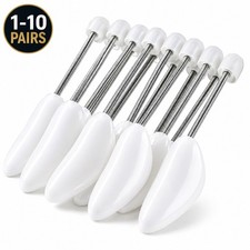 1x - 10x PAIRS OF SHOE TREE TREES MAINTAIN SHAPE SHOES FOOTWEAR PLASTIC WHITE