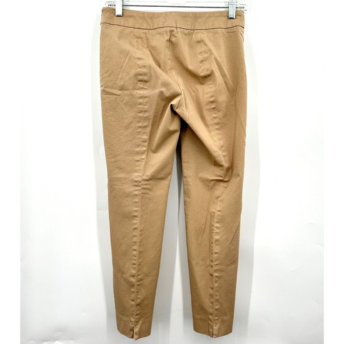 Talbots Classic Side Zip Chino Ankle Pant Tan Khaki Womens Size 4P Petite Cotton - Picture 4 of 12