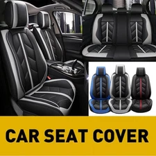 For Toyota RAV4 Front Rear Car Seat Covers 5-Seats Protector Leather Full Set