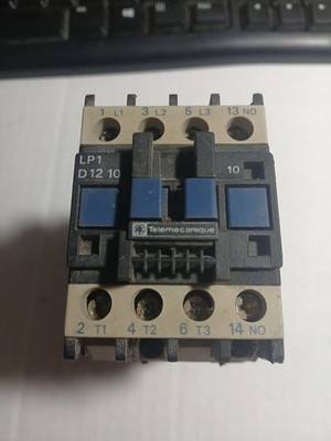 TELEMECANIQUE CONTACTOR LP1D1210 LP1-D12-10 24VDC 24V COIL 600V 25A CONTACT