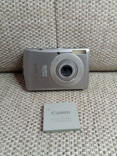 Canon IXUS 65 Appareil Photo Numérique Compact 6.0MP Argenté + Étui + Chargeur