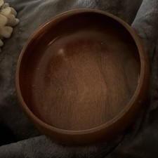 Vintage Large Wood Serving Bowl