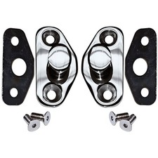 1962-67 Ford Mercury; Door Latch Striker Plate Set; With Shims & Screws;