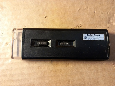 Vintage Mikroskop beleuchtet 30x Tasche Nr. 63-851 Radio Shack funktioniert