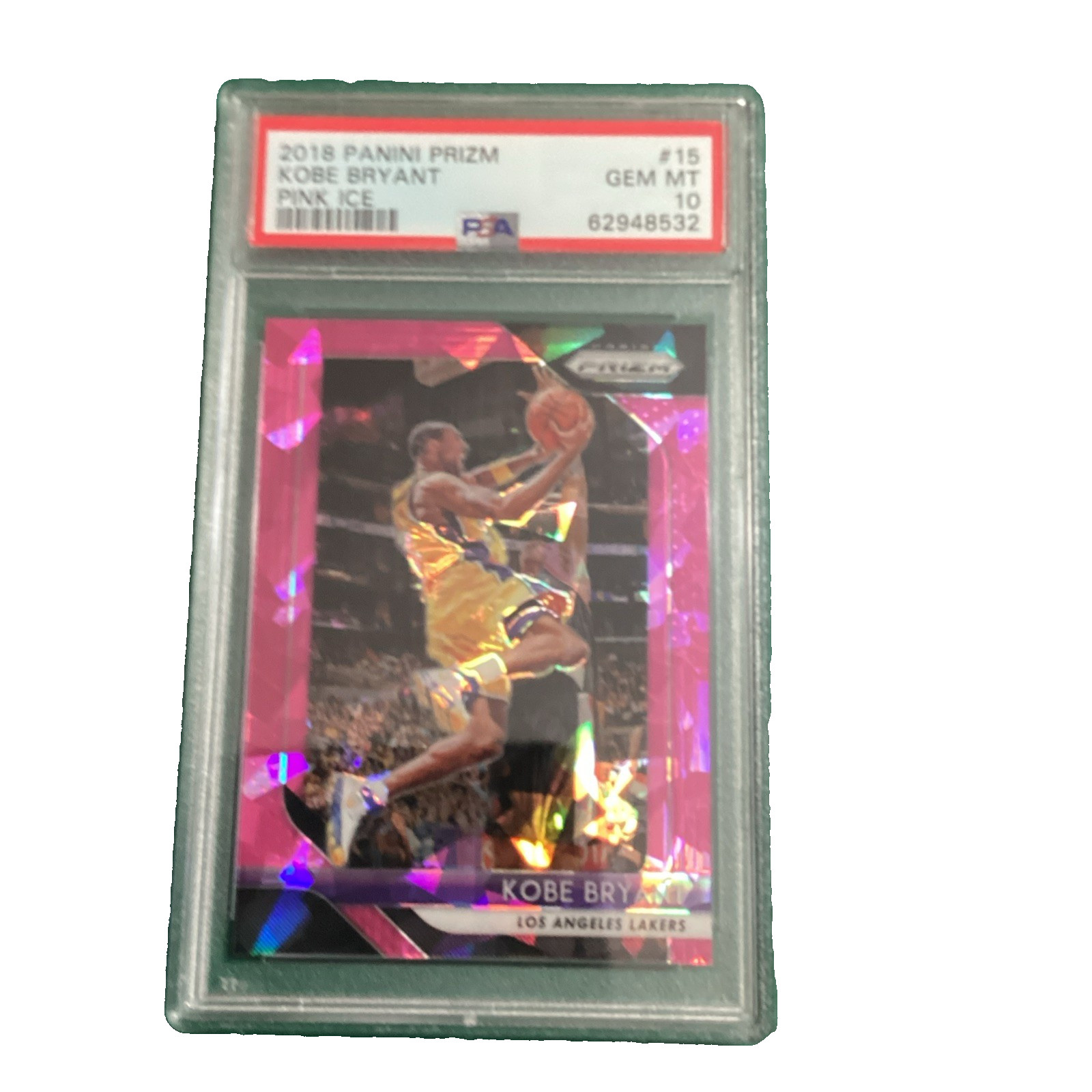 2018-19 Panini Prizm - Kobe Bryant #15 Pink Ice Prizm PSA 10 8532