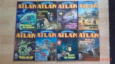 Atlan, 8 Sci-Fi-Romanhefte im Konvolut zw. Nummer 427 und 514, Erstauflage