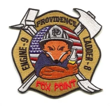 Providence Fire Department Engine 9 Ladder 8 Patch Rhode Island RI Fox Point