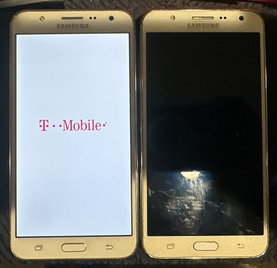 Samsung Galaxy J7 SM-J700T - 16 GB -WHITE Smartphone POWERS UP