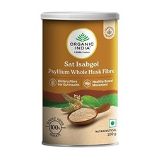 Organic India Sat Isabgol Psyllium Whole Husk Powder - 100g, With Dietary Fiber