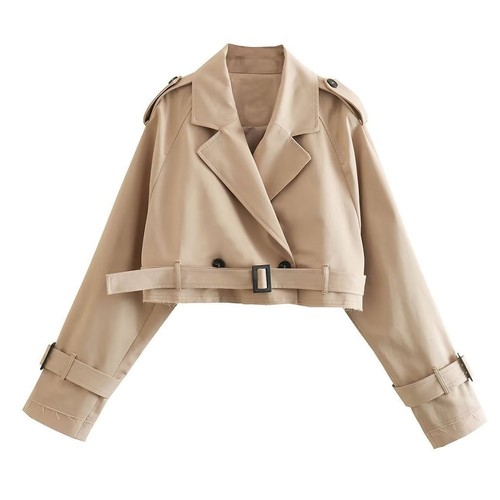 Jacke Mäntel Frauen Lange Ärmel Polyester Schwarz Dunkelbraun Hellgrau - Bild 9 von 20