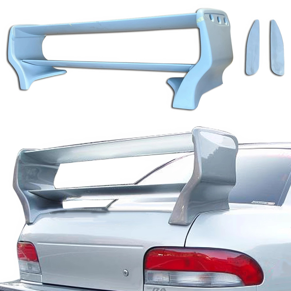 WRX ウイングのみ ModeloDrive FRP S201 Look Spoiler Wing (GC8) 2/4dr for Impreza