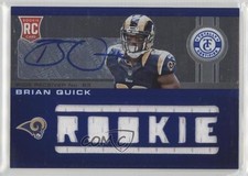 2012 Totally Certified Freshman Fabric Platinum Blue 65/99 Brian Quick Auto 0hj7