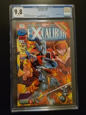 Marvel Comics Excalibur #100 August 1996 CGC Grade Of 9.8 Comic Book Wraparound
