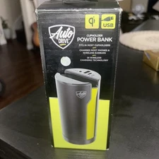 Auto Drive Qi Wireless Cup Holder Power Bank Universal Fit New