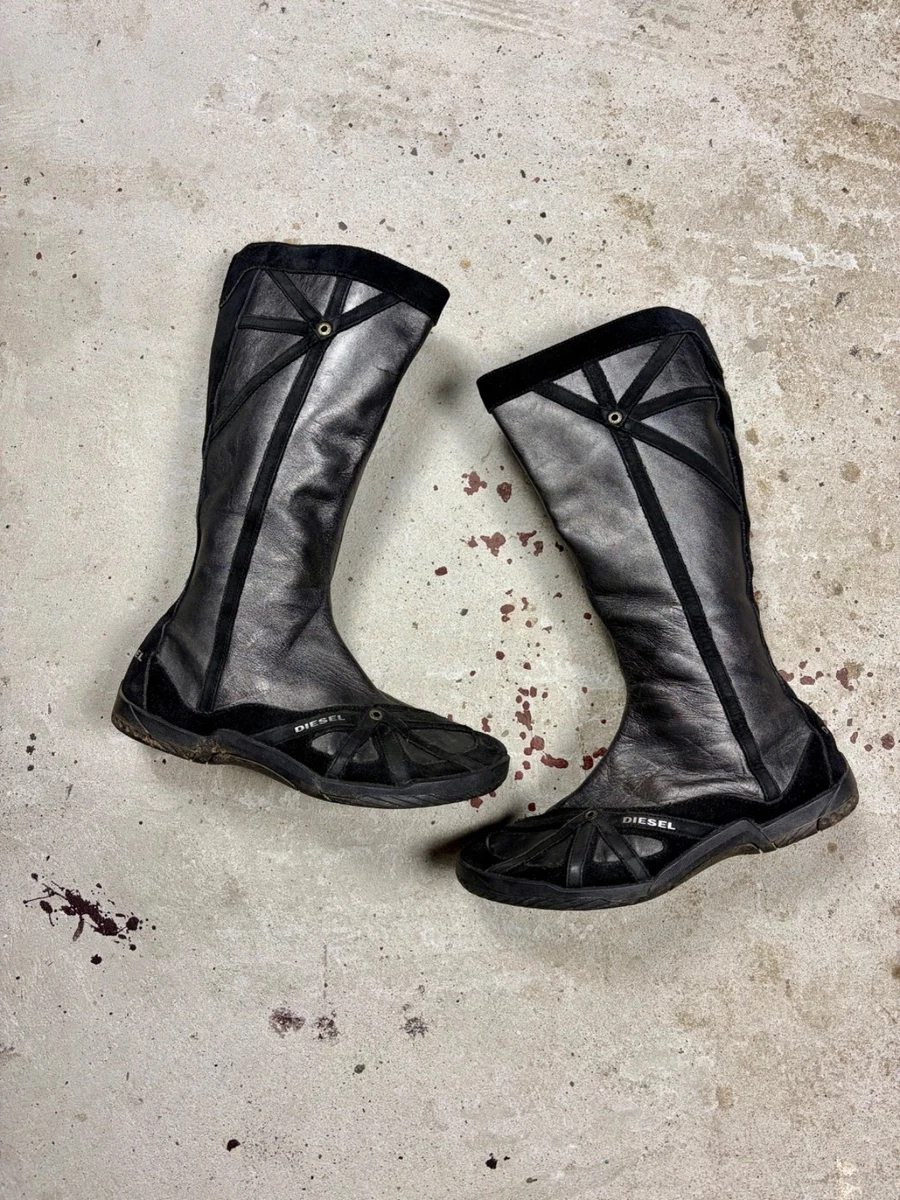 00s archive DIESEL leather boots y2k - メルカリ 00s Archive Diesel