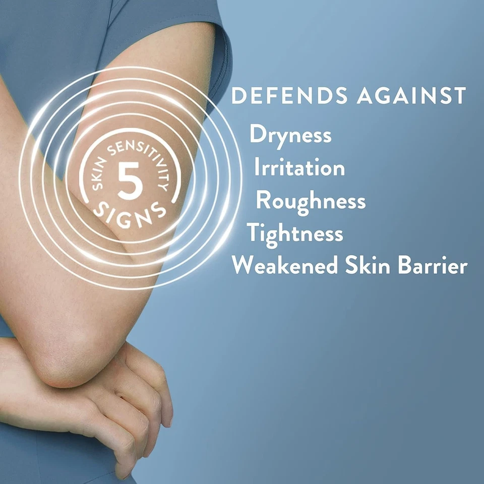 Cetaphil увлажняющий крем для мытья тела 24 часа облегчение сухой кожи без запаха 20 унций - Изображение 2 из 4