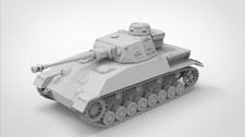 3D Printing 1/72 German Panzer IV Ausf H tank Unpainted-