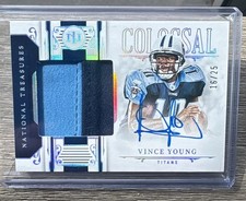 2025 National Treasures Colossal Signatures - Vince Young Holo Silver /25 Auto