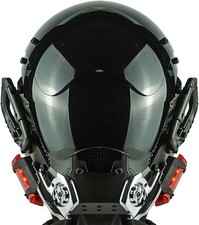 PDLING Punk mask cyber punk helmet LED Light ...
