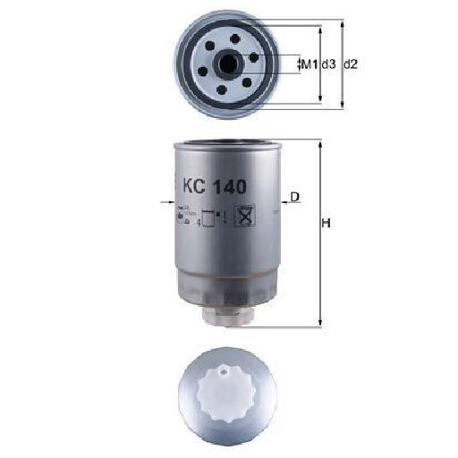 Kraftstofffilter FüR Fiat Ducato 230 244 2.0 2.8 00 Bis 06 Knecht Teil-image