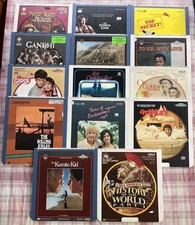 VTG 80s Lot of 14 RCA VideoDisc CED Discs - Karate Kid, Arthur, Grease, More