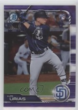 2019 Bowman Chrome Purple Refractor /250 Luis Urias (Dark Blue Jersey) #53 8k4