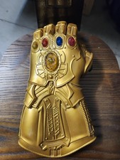 Gold Infinity Gauntlet Costume Armor with Colored Stones Superhero Theme