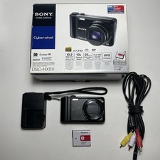 Sony Cyber-shot DSC-HX5V Black 10.2MP Digital Camera Tested Charger, Battery
