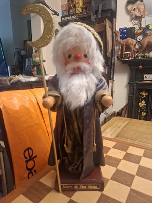 Christian Ulbricht Nussknacker Weihnachten Mond & Stern Weihnachtsmann Limited Edition 42cm