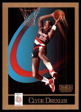 Clyde Drexler 1990-91 SkyBox #233 Trail Blazers NBA READ FREE SHIP AutographDen