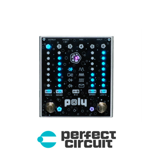 Poly Josh Smith Flat V Dual-Channel Gain Pedal EFFECTS - NEW - PERFECT CIRCUIT