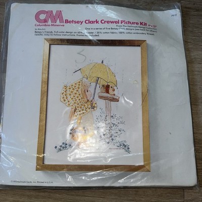 columbia minerva Crewel embroidery kit 1975 Betsey Clark Cross Stitch