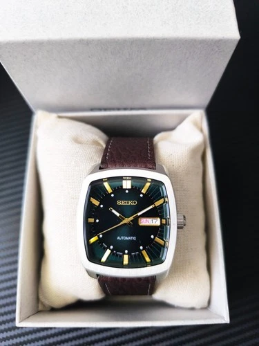 SEIKO RECRAFT SNKP27 Automatic Stainless Steel Green JAPAN SNKP27