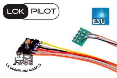 ESU 59820 DECODER LokPilot 5 micro DCC, 8-pin NEM652 - Para escalas H0, TT y 0 -