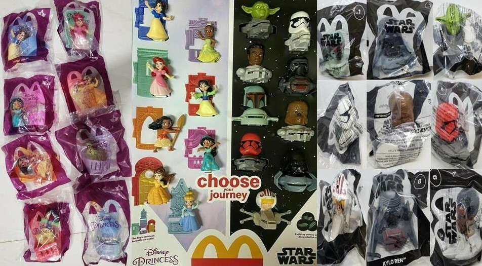 MCDONALD'S 2021 Disney's Princess Star Wars ON HAND GET YOUR TOYS OR  SET
