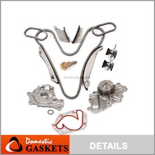 Kit de cadena de distribución sin engranajes bomba de agua bomba de aceite para 98-99 Chrysler Dodge 2,7 L V6
