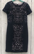 Maeve for Anthropologie Cut Out Black Dress Size 10 Lined