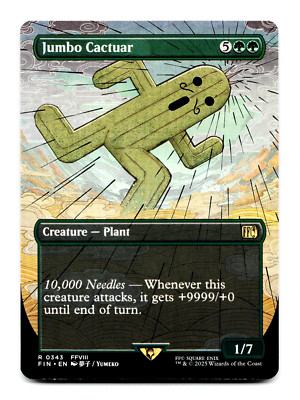 Jumbo Cactuar (Borderless) - Universes Beyond: Final Fantasy - MTG *Ships Now  
