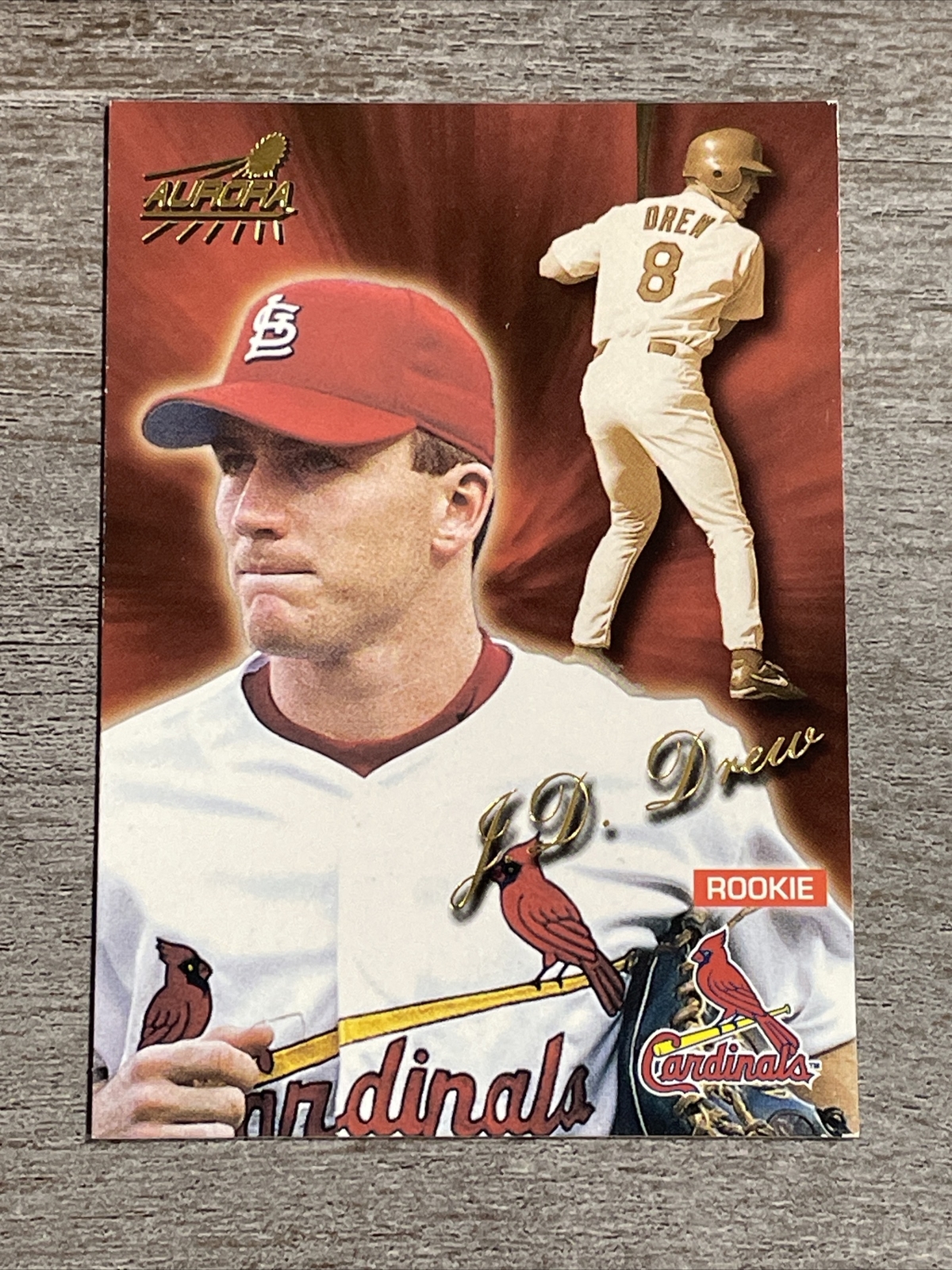 J.D. Drew RC 1999 Pacific Aurora Cardinals #153   *I763*