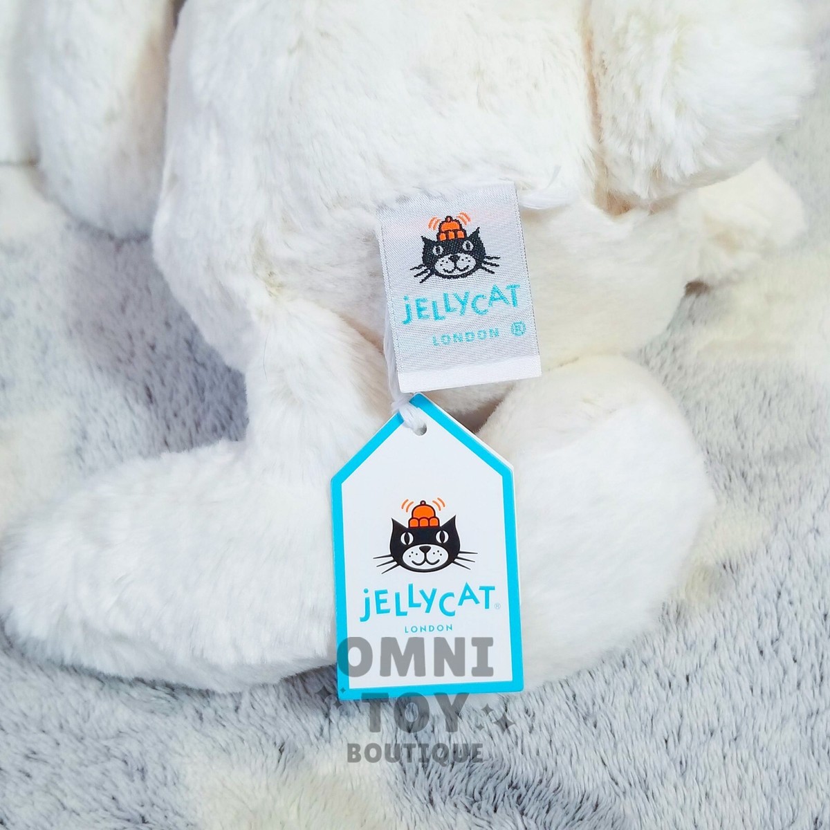 AUTHENTIC NEW Jellycat Bashful Twinkle Bunny MEDIUM White Cream