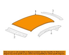 GM OEM 08-13 CTS Roof Roof Components-Roof Panel 22767382