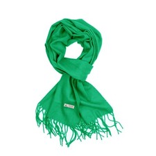 Women Scarf Green Solid Plain Long Warm Soft for Winter Fashion 72"x12"