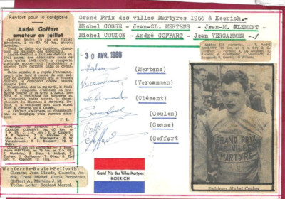 Michel COULON + - FRANKREICH  cycling  - Martens - Goffart -  Cosse - Clement -