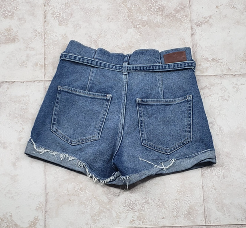 Button Fly Hollister Paperbag Jeans Shorts Ultra High Rise Vintage Stretch Gr. 3 W26 - Bild 4 von 9