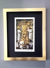 DIEGO RIVERA | VINTAGE BEAUTIFUL PRINT from MEXICO + 14x11in. + FRAMED