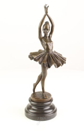 BRONZE Bronzeskulptur Ballett Tänzerin Ballerina Frau Bronzefigur Statue Figur - Bild 1 von 6