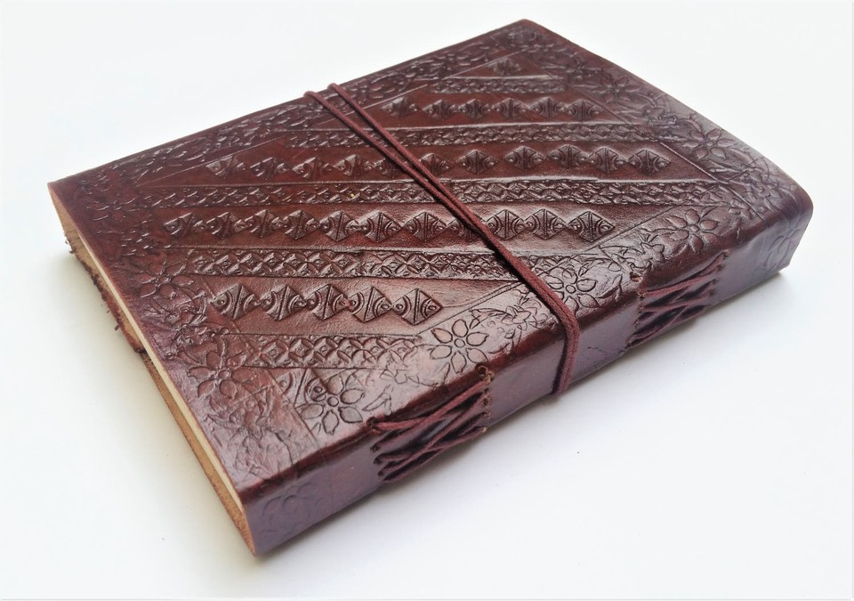 Fair Trade Handmade Tree Of Life Leather Journal notebook paint ...